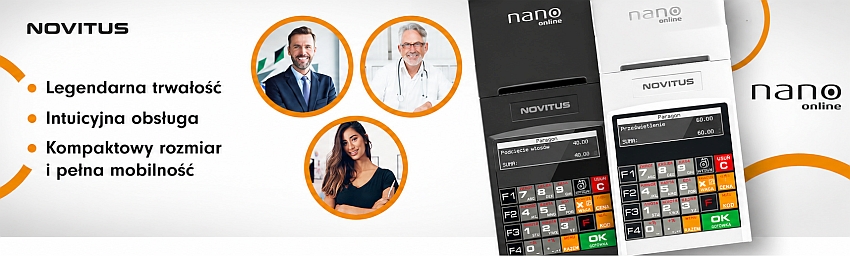 Novitus Nano Online integracja z terminalem Kasa fiskalna Novitus Nano Online z terminalem płatniczym