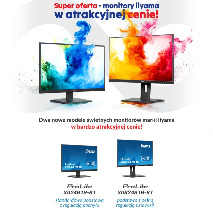 super oferta - monitory iiyama w atrakcyjnej cenie